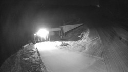 Modrá sjezdovka - dojezd k lanové dráze