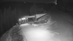 Modrá sjezdovka - dojezd k lanové dráze