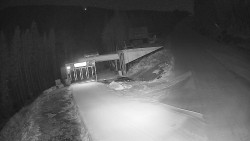 Modrá sjezdovka - dojezd k lanové dráze