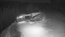 Modrá sjezdovka - dojezd k lanové dráze