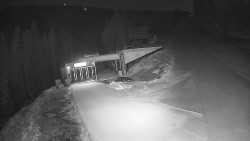 Modrá sjezdovka - dojezd k lanové dráze