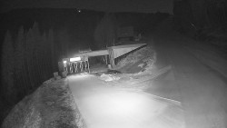 Modrá sjezdovka - dojezd k lanové dráze