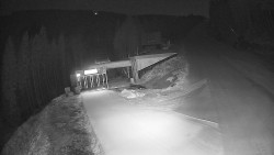 Modrá sjezdovka - dojezd k lanové dráze