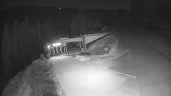 Modrá sjezdovka - dojezd k lanové dráze