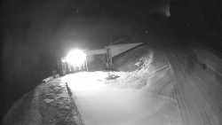 Modrá sjezdovka - dojezd k lanové dráze