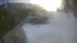 Modrá sjezdovka - dojezd k lanové dráze