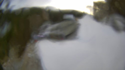 Modrá sjezdovka - dojezd k lanové dráze