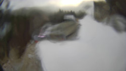 Modrá sjezdovka - dojezd k lanové dráze