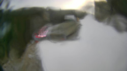 Modrá sjezdovka - dojezd k lanové dráze