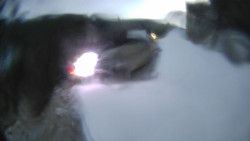 Modrá sjezdovka - dojezd k lanové dráze