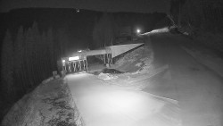 Modrá sjezdovka - dojezd k lanové dráze