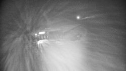 Modrá sjezdovka - dojezd k lanové dráze