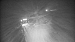 Modrá sjezdovka - dojezd k lanové dráze