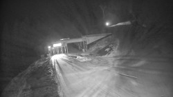 Modrá sjezdovka - dojezd k lanové dráze