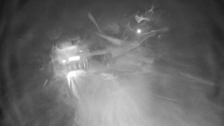 Modrá sjezdovka - dojezd k lanové dráze