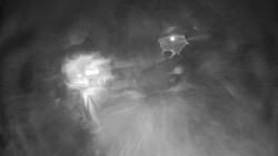 Modrá sjezdovka - dojezd k lanové dráze