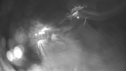 Modrá sjezdovka - dojezd k lanové dráze