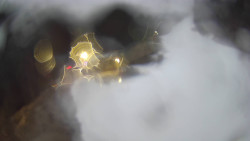 Modrá sjezdovka - dojezd k lanové dráze