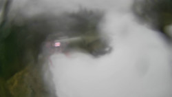 Modrá sjezdovka - dojezd k lanové dráze