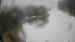 Modrá sjezdovka - dojezd k lanové dráze