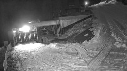 Modrá sjezdovka - dojezd k lanové dráze