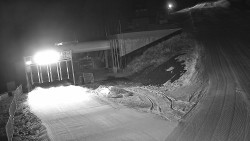 Modrá sjezdovka - dojezd k lanové dráze