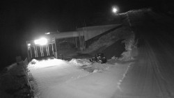 Modrá sjezdovka - dojezd k lanové dráze