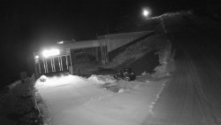 Modrá sjezdovka - dojezd k lanové dráze