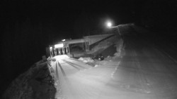 Modrá sjezdovka - dojezd k lanové dráze