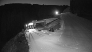 Červenohorské sedlo - Modrá sjezdovka - dojezd k lanové dráze - 22.12.2025 v 06:40 Červenohorské sedlo - Modrá sjezdovka - dojezd k lanové dráze - 22.12.2025 v 06:40