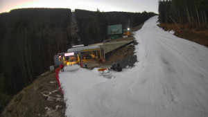 Červenohorské sedlo - Modrá sjezdovka - dojezd k lanové dráze - 22.12.2025 v 07:20 Červenohorské sedlo - Modrá sjezdovka - dojezd k lanové dráze - 22.12.2025 v 07:20