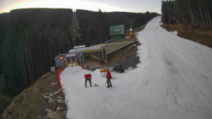 Červenohorské sedlo - Modrá sjezdovka - dojezd k lanové dráze - 22.12.2025 v 07:30 Červenohorské sedlo - Modrá sjezdovka - dojezd k lanové dráze - 22.12.2025 v 07:30