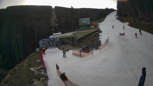 Červenohorské sedlo - Modrá sjezdovka - dojezd k lanové dráze - 22.12.2025 v 10:31 Červenohorské sedlo - Modrá sjezdovka - dojezd k lanové dráze - 22.12.2025 v 10:31