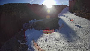 Červenohorské sedlo - Modrá sjezdovka - dojezd k lanové dráze - 22.12.2025 v 12:20 Červenohorské sedlo - Modrá sjezdovka - dojezd k lanové dráze - 22.12.2025 v 12:20