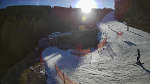 Červenohorské sedlo - Modrá sjezdovka - dojezd k lanové dráze - 22.12.2025 v 12:31 Červenohorské sedlo - Modrá sjezdovka - dojezd k lanové dráze - 22.12.2025 v 12:31