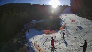 Červenohorské sedlo - Modrá sjezdovka - dojezd k lanové dráze - 22.12.2025 v 12:40 Červenohorské sedlo - Modrá sjezdovka - dojezd k lanové dráze - 22.12.2025 v 12:40