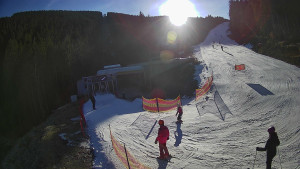 Červenohorské sedlo - Modrá sjezdovka - dojezd k lanové dráze - 22.12.2025 v 12:40 Červenohorské sedlo - Modrá sjezdovka - dojezd k lanové dráze - 22.12.2025 v 12:40