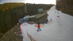 Červenohorské sedlo - Modrá sjezdovka - dojezd k lanové dráze - 22.12.2025 v 13:40 Červenohorské sedlo - Modrá sjezdovka - dojezd k lanové dráze - 22.12.2025 v 13:40