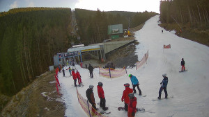 Červenohorské sedlo - Modrá sjezdovka - dojezd k lanové dráze - 22.12.2025 v 14:40 Červenohorské sedlo - Modrá sjezdovka - dojezd k lanové dráze - 22.12.2025 v 14:40