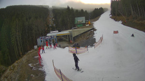 Červenohorské sedlo - Modrá sjezdovka - dojezd k lanové dráze - 22.12.2025 v 15:01 Červenohorské sedlo - Modrá sjezdovka - dojezd k lanové dráze - 22.12.2025 v 15:01