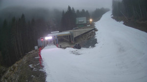 Červenohorské sedlo - Modrá sjezdovka - dojezd k lanové dráze - 22.12.2025 v 16:10 Červenohorské sedlo - Modrá sjezdovka - dojezd k lanové dráze - 22.12.2025 v 16:10