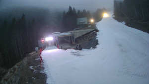 Červenohorské sedlo - Modrá sjezdovka - dojezd k lanové dráze - 22.12.2025 v 16:20 Červenohorské sedlo - Modrá sjezdovka - dojezd k lanové dráze - 22.12.2025 v 16:20