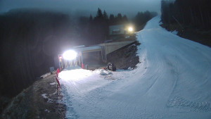 Červenohorské sedlo - Modrá sjezdovka - dojezd k lanové dráze - 22.12.2025 v 16:31 Červenohorské sedlo - Modrá sjezdovka - dojezd k lanové dráze - 22.12.2025 v 16:31