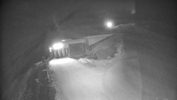 Modrá sjezdovka - dojezd k lanové dráze