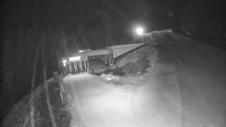 Modrá sjezdovka - dojezd k lanové dráze