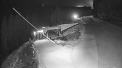 Modrá sjezdovka - dojezd k lanové dráze