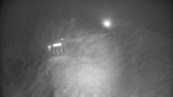 Modrá sjezdovka - dojezd k lanové dráze