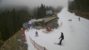 Červenohorské sedlo - Modrá sjezdovka - dojezd k lanové dráze - 23.12.2025 v 08:30 Červenohorské sedlo - Modrá sjezdovka - dojezd k lanové dráze - 23.12.2025 v 08:30