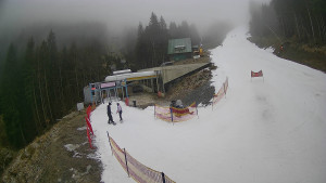 Červenohorské sedlo - Modrá sjezdovka - dojezd k lanové dráze - 23.12.2025 v 09:01 Červenohorské sedlo - Modrá sjezdovka - dojezd k lanové dráze - 23.12.2025 v 09:01