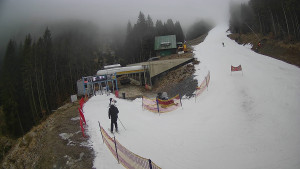 Červenohorské sedlo - Modrá sjezdovka - dojezd k lanové dráze - 23.12.2025 v 09:31 Červenohorské sedlo - Modrá sjezdovka - dojezd k lanové dráze - 23.12.2025 v 09:31